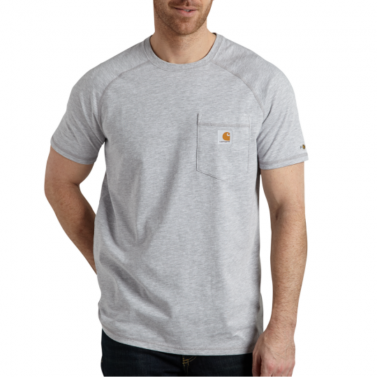 grå carhartt cotton delmont t shirt