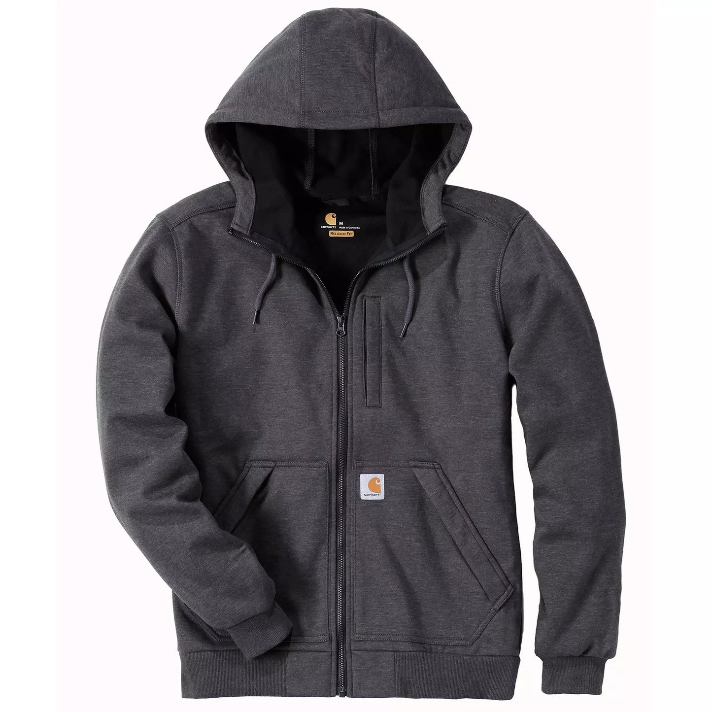 grå carhartt wind fighter hoodie