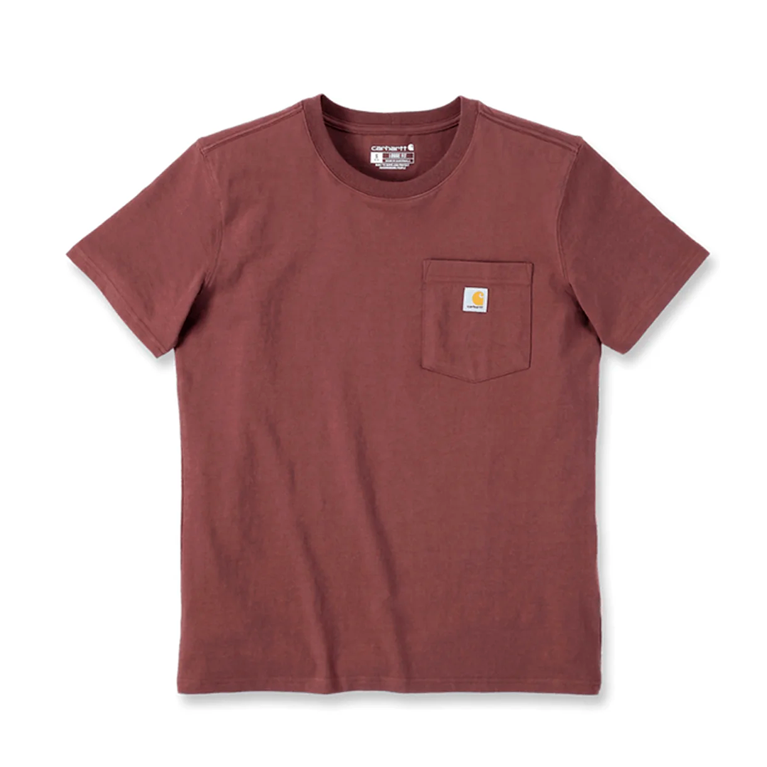 rød carhartt basic t-shirt