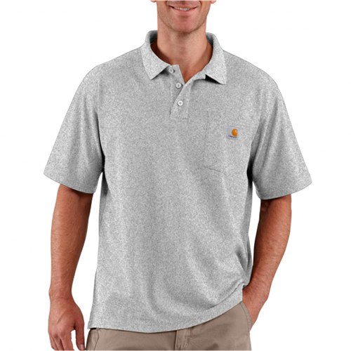 grå polo carhartt