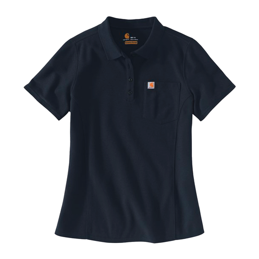 Carhartt Women's 104229 Women's Relaxed Fit Midweight Short-Sleeve Pocket Polo