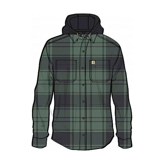 Carhartt Flannel-Fleece, hooded shirt/jacket