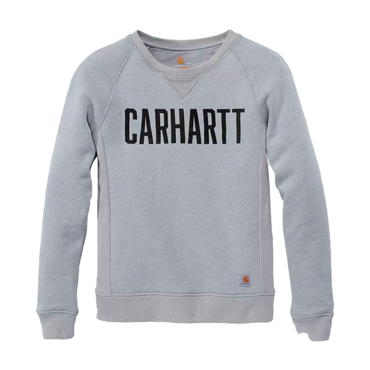 Carhartt Women's 103926  Clarksburg Graphic Crewneck - Asphalt Heather - Dame